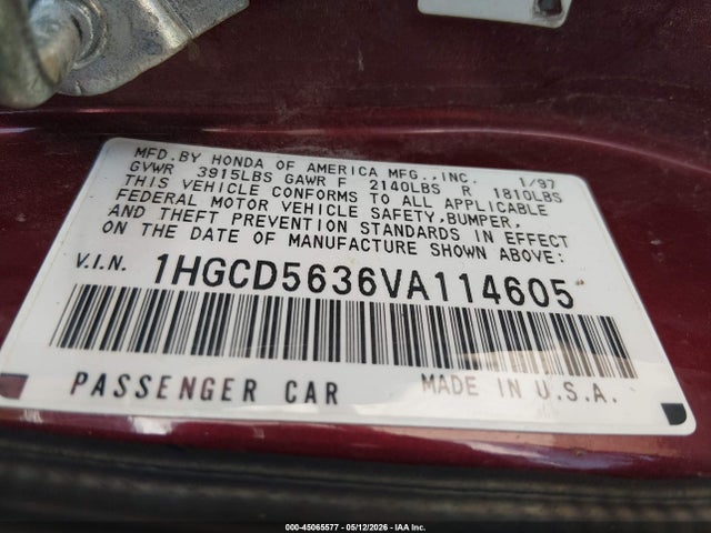 صورة 9 لـ 1997 Honda ACCORD LX