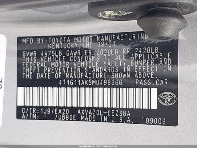صورة 9 لـ 2021 Toyota CAMRY SE