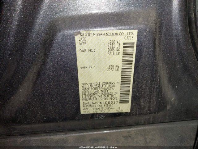 صورة 9 لـ 2015 Nissan ALTIMA 2.5 SL