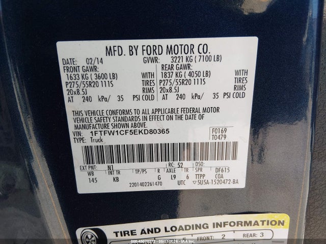 2014 FORD F-150 KING RANCH — миниатюра 9