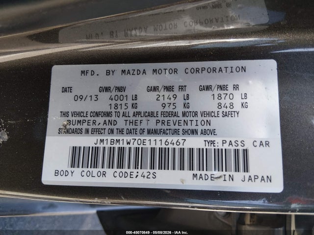 صورة 9 لـ 2014 Mazda MAZDA3 I GRAND TOURING