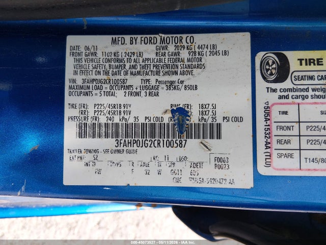 FORD FUSION SEL - 9