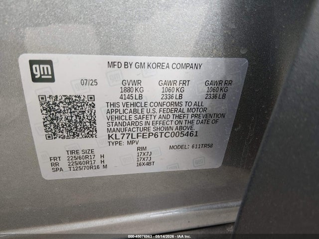 2026 CHEVROLET TRAX FWD LS 9