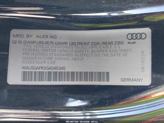صورة 9 لـ 2016 AUDI A5 2.0T PREMIUM