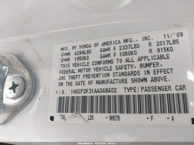 صورة مصغرة 9 لـ 2010 Honda ACCORD 2.4 LX