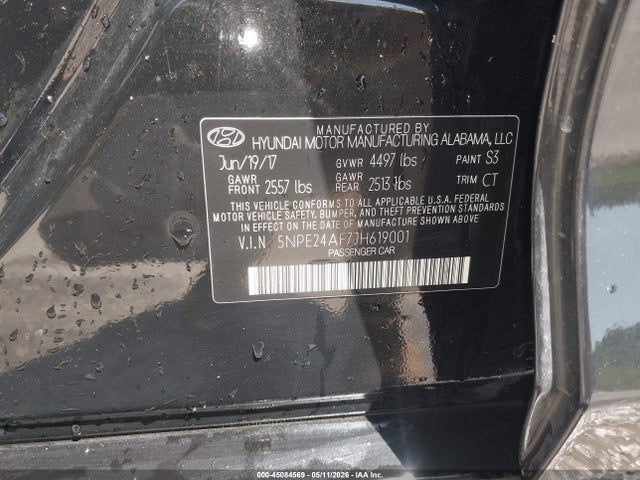 2018 Hyundai SONATA SE 照片 9