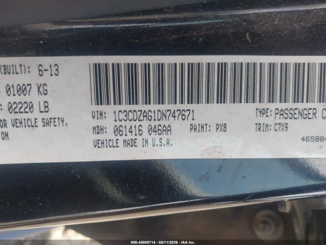 2013 Dodge AVENGER SE V6 照片 9