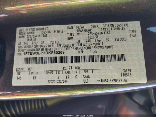 2024 FORD F-150 XLT photo 9