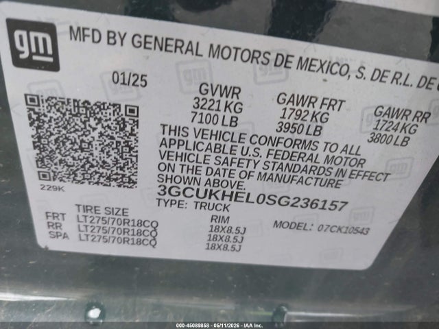 2025 Chevrolet SILVERADO 1500 4WD SHORT BED ZR2 — фото 9