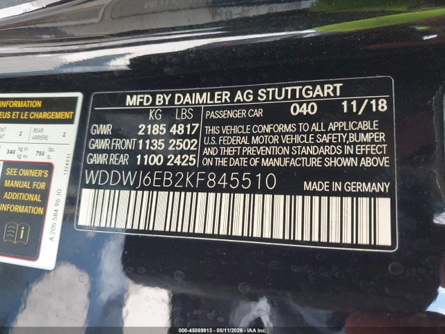 2019 Mercedes-BENZ AMG C 43 4MATIC photo 9
