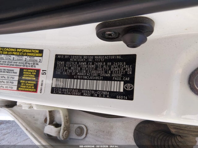 2018 Toyota CAMRY LE photo 9