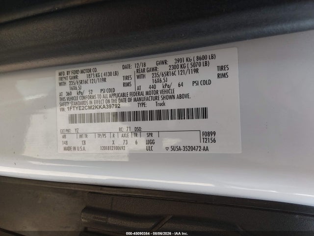 2019 FORD TRANSIT-150 9
