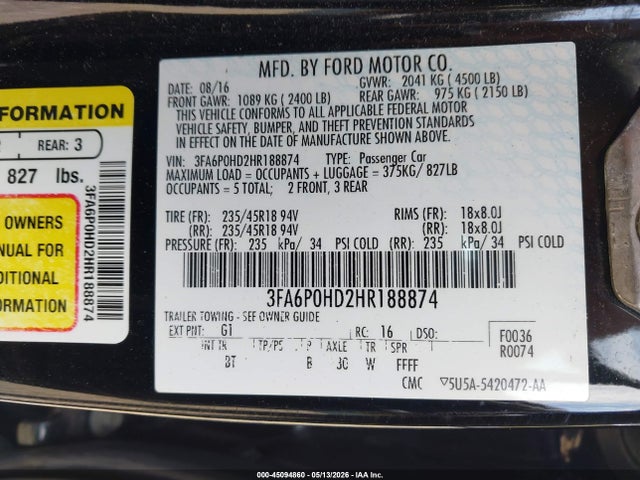 FORD FUSION SE - 9
