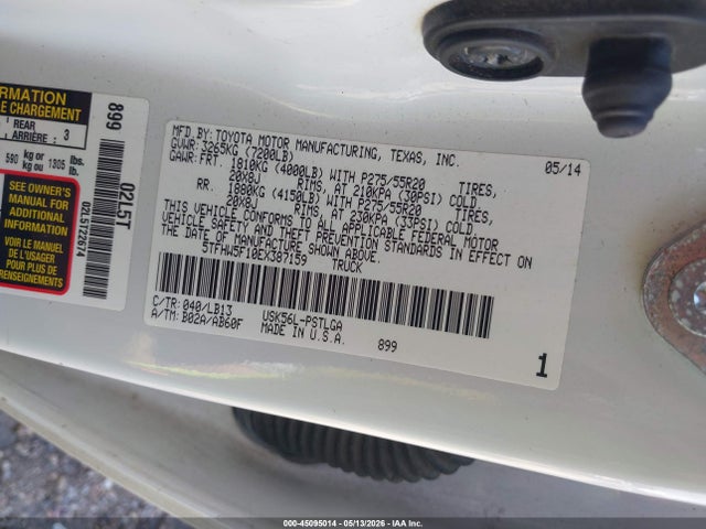 2014 Toyota TUNDRA LIMITED 5.7L V8 — фото 9
