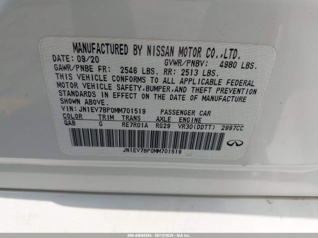 2021 Infiniti Q50 LUXE 照片 9