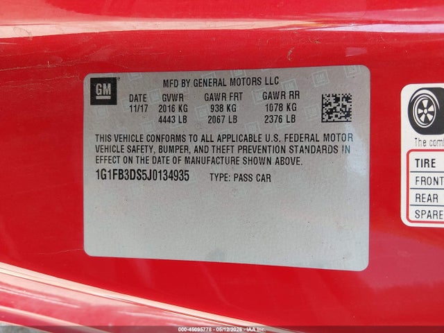 2018 Chevrolet CAMARO 1LT 照片 9
