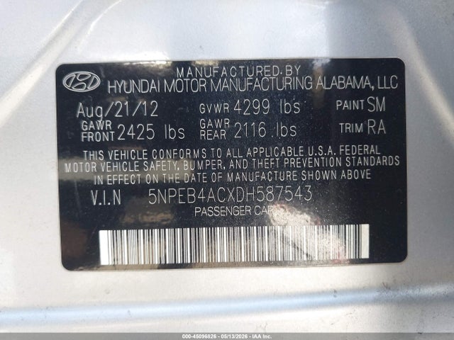 صورة 9 لـ 2013 Hyundai SONATA GLS