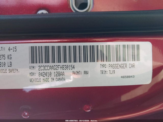 صورة 9 لـ 2015 Chrysler 300 LIMITED