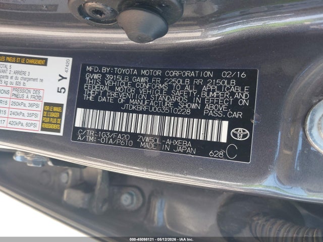 2016 Toyota PRIUS TWO 照片 9