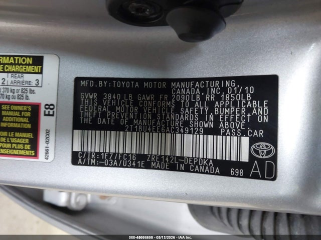 صورة 9 لـ 2010 Toyota COROLLA LE