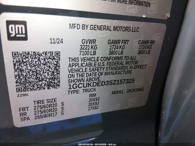 2025 Chevrolet SILVERADO 1500 4WD STANDARD BED LT 照片 9