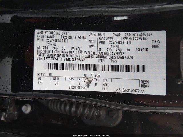 صورة 9 لـ 2021 FORD RANGER XL