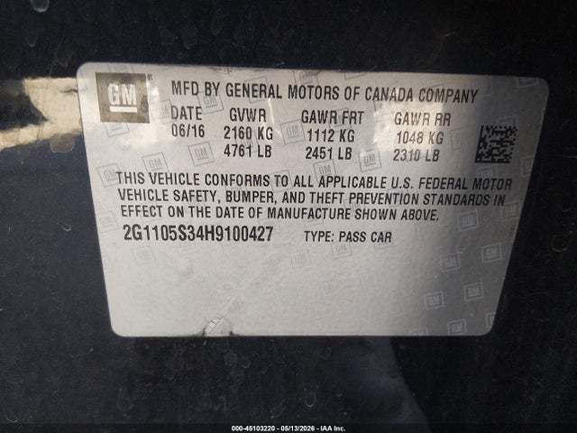 صورة 9 لـ 2017 Chevrolet IMPALA 1LT