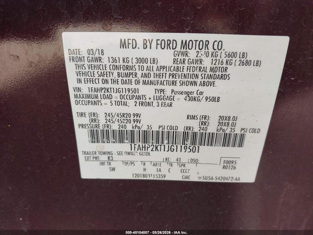 FORD TAURUS SHO - 9