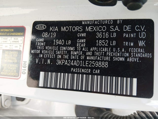 2020 KIA RIO S — фото 9