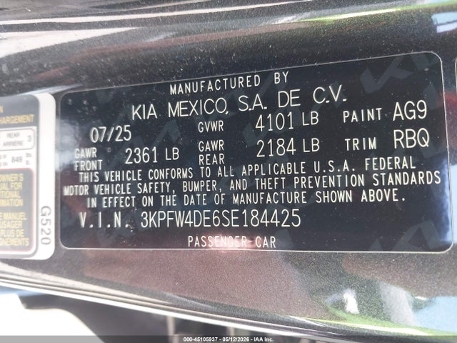 2025 KIA K4 GT-LINE photo 9