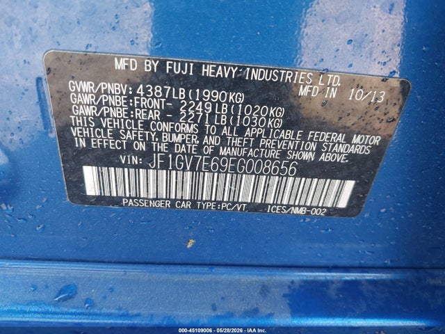 2014 Subaru IMPREZA WRX 照片 9