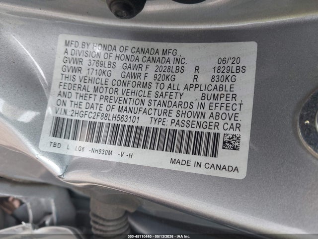 صورة 9 لـ 2020 Honda CIVIC SPORT