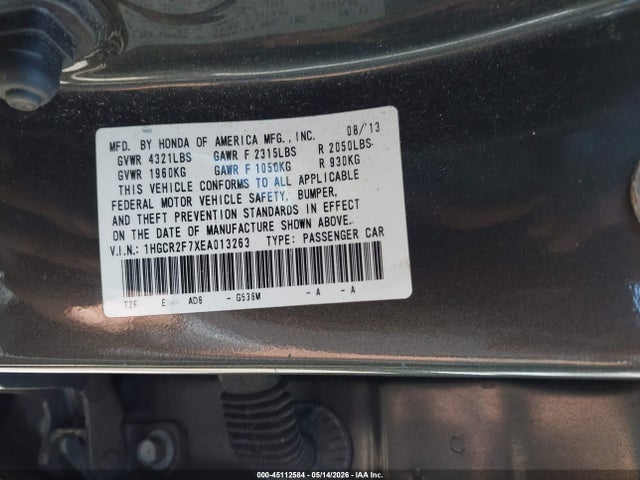 صورة 9 لـ 2014 Honda ACCORD EX