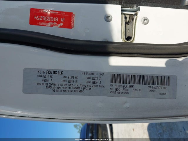 2018 Dodge CHARGER SXT PLUS RWD 照片 9