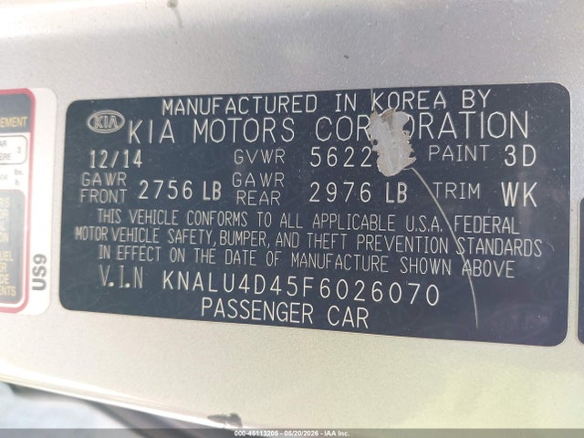 2015 KIA K900 PREMIUM photo 9