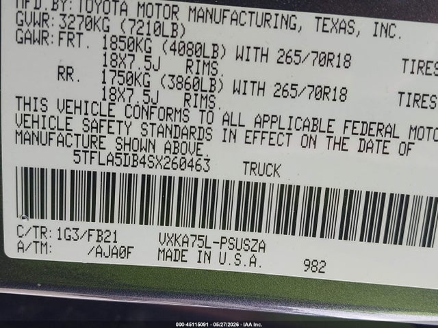 صورة 9 لـ 2025 Toyota TUNDRA SR5