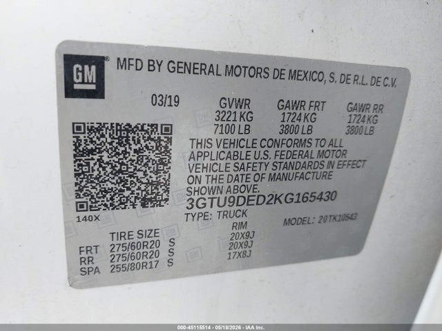 2019 GMC SIERRA 1500 SLT 照片 9