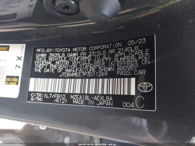 صورة 9 لـ 2023 Toyota COROLLA LE