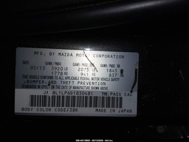 صورة 9 لـ 2013 Mazda MAZDA3 I TOURING