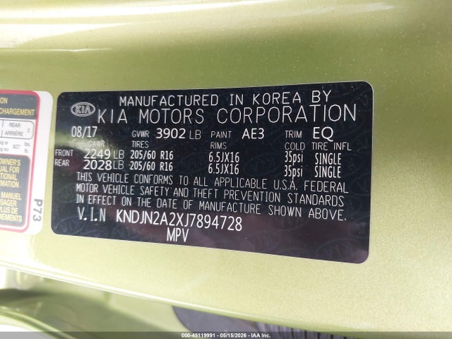 2018 KIA SOUL 照片 9