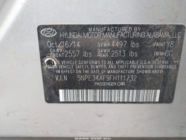 صورة 9 لـ 2015 Hyundai SONATA SPORT