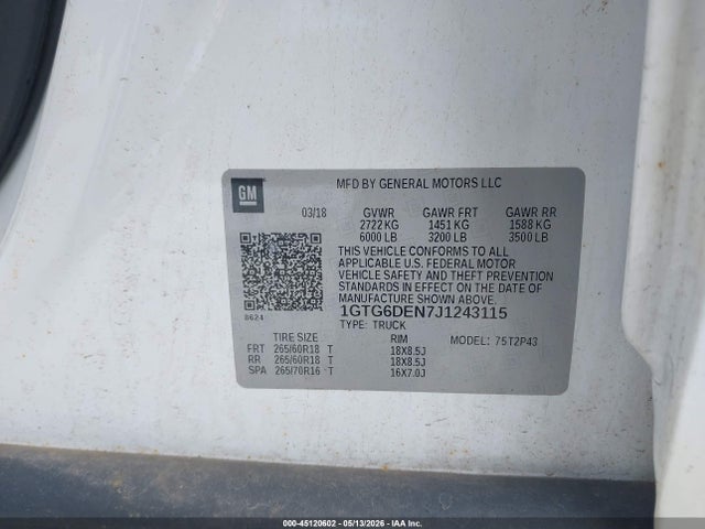 2018 GMC CANYON SLT — фото 9