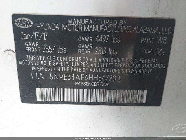 صورة 9 لـ 2017 Hyundai SONATA SPORT