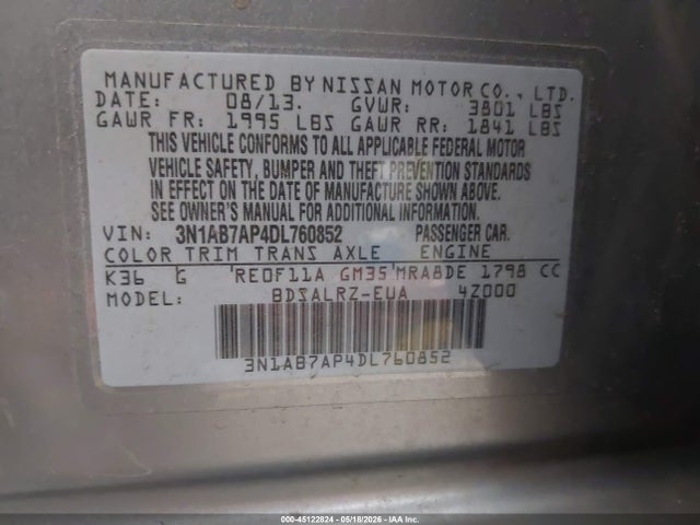 NISSAN SENTRA SR - 9