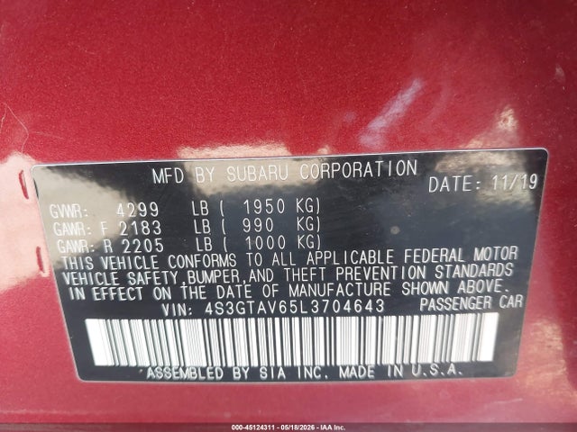صورة 9 لـ 2020 Subaru IMPREZA PREMIUM 5-DOOR