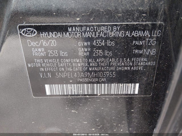 صورة 9 لـ 2021 Hyundai SONATA SEL