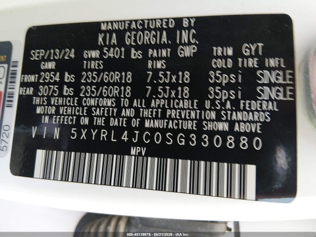 2025 KIA SORENTO S 9