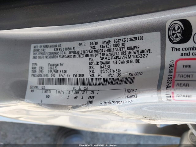 صورة 9 لـ 2019 FORD FIESTA SE