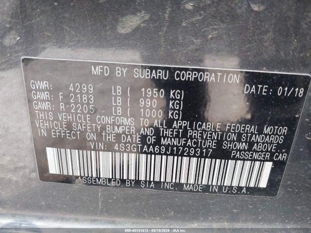 2018 Subaru IMPREZA 2.0I photo 9