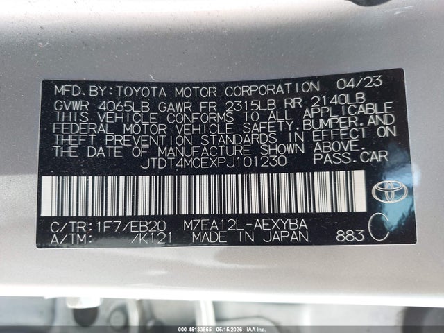 2023 Toyota COROLLA XSE photo 9